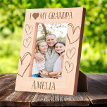 I Love my Grandpa Birthday picture frame with name<br><div class="desc">Celebrate a special bond with this I Love My Grandpa Birthday Picture Frame. Crafted in a rustic wooden style and personalized with an engraved name, it’s perfect for showcasing a treasured memory. A heartfelt birthday gift that reminds Grandpa how loved and appreciated he truly is.</div>