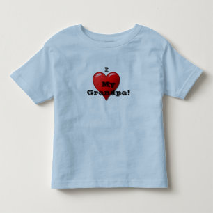 I Love My Grandpa Child's Heart T Shirt