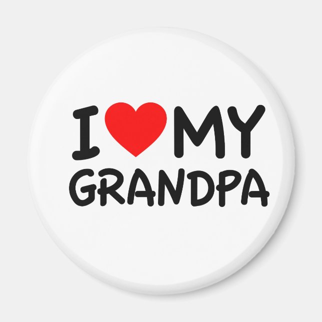 I love my Grandpa Magnet (Front)