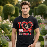 I Love My Grandpa Personalized T-Shirt<br><div class="desc">I Love My Grandpa Personalized Photo and Text</div>