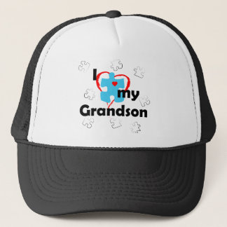 I Love My Grandson - Autism Trucker Hat