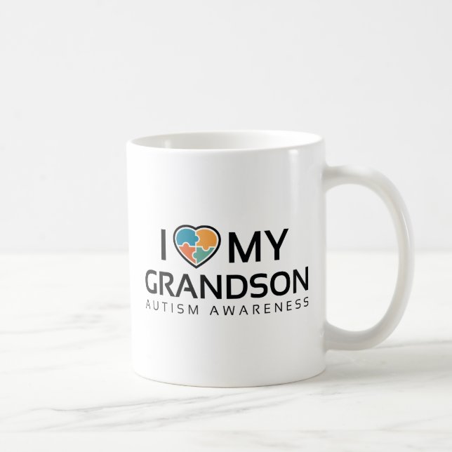 I Love My Grandson Coffee Mug (Right)