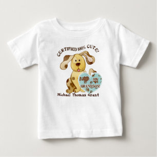 I Love my Grandson, Personalized Baby Tee Shirt