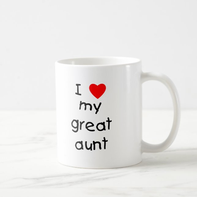 I Love My Great Aunt Coffee Mug (Right)