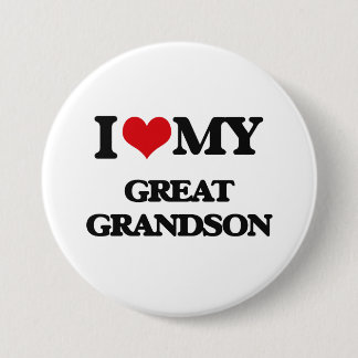 I love my Great Grandson 3 Inch Round Button