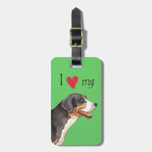 I Love my Greater Swiss Mountain Dog Luggage Tag