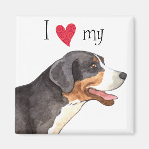 I Love my Greater Swiss Mountain Dog Magnet