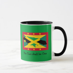 I Love My...  Grenada   Jamaica DUAL FLAG   Custom Mug