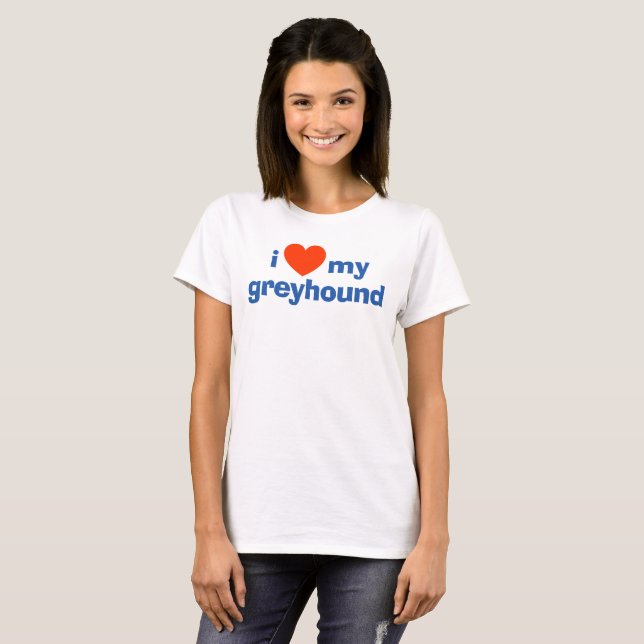 I Love My Greyhound Tank Top (Front Full)