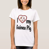 I Love My Guinea Pig - Cute Red Heart Photo Frame