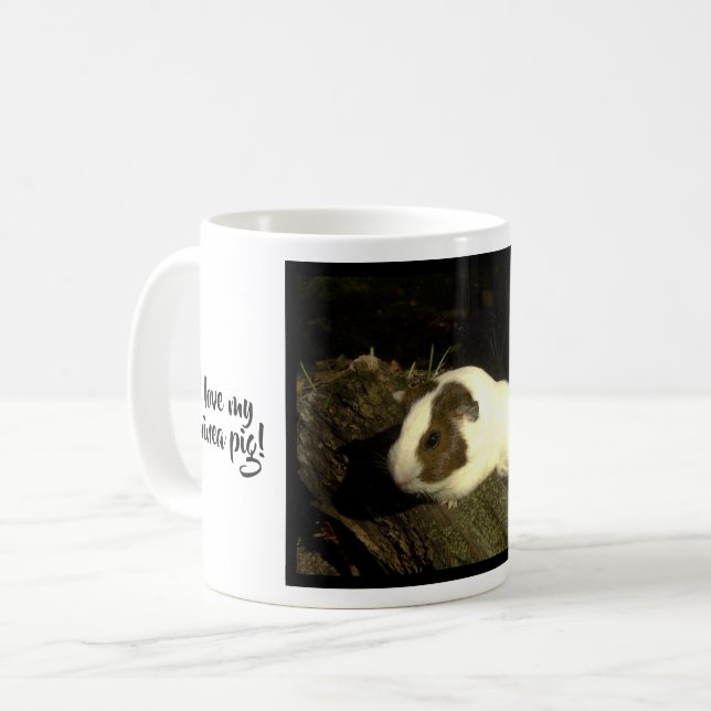 I Love My Guinea Pig with Photo Coffee Mug (Front Left)