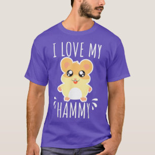 I Love My Hammy Hamster T Shirt Gift Kids Outfit