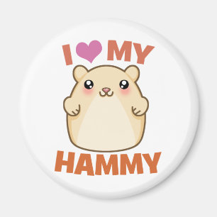I Love My Hammy Magnet