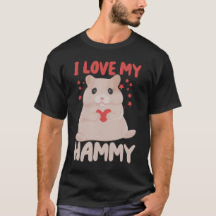 I Love My Hammy T Shirt for Hamster Lovers T-Shirt