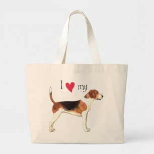 I Love my Harrier Large Tote Bag