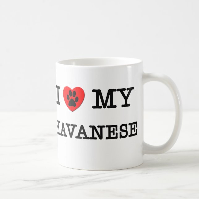 I LOVE MY HAVANESE COFFEE MUG (Right)