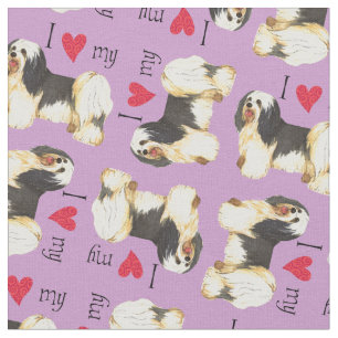 I Love my Havanese Fabric