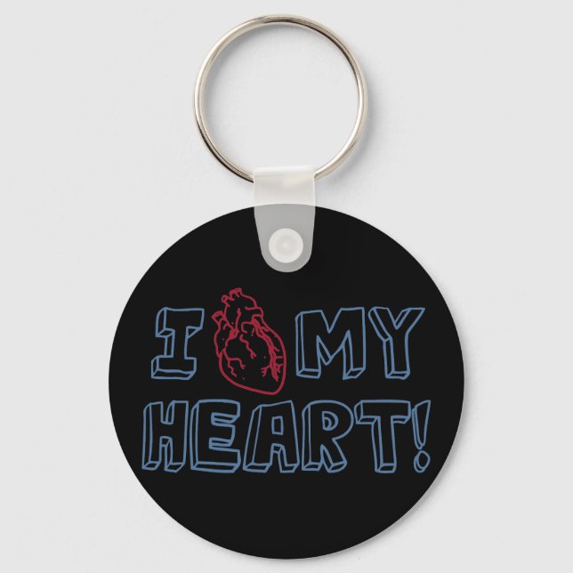 I Love My Heart Keychain (Front)