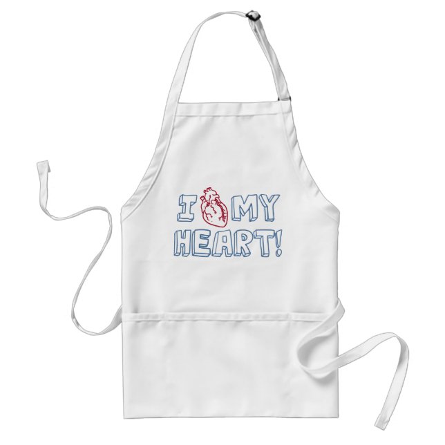 I Love My Heart Standard Apron (Front)