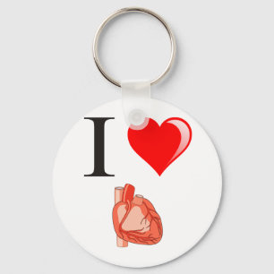 I love my hearts keychain