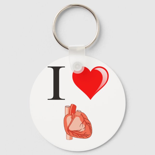 I love my hearts keychain (Front)