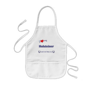 I Love My Holsteiner (Female Horse) Kids Apron