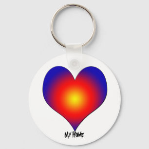 I Love My Home Keychain