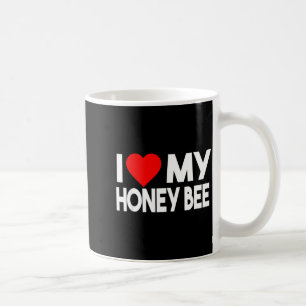 I Love My Honey Bee Shirt, Funny Animal Couple Mat Coffee Mug