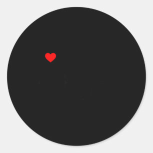 I Love My Hot Black Wife Classic Round Sticker