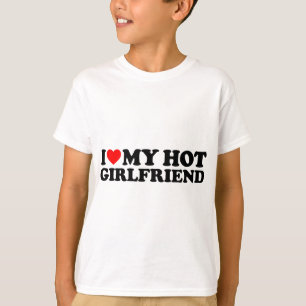 I Love My Hot Girlfriend Heart My I Love My Girlfr T-Shirt