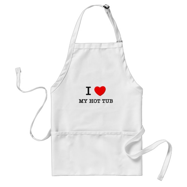 I Love My Hot Tub Standard Apron (Front)