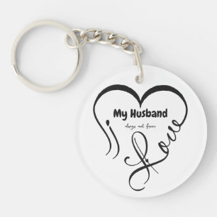I Love My Husband • Always and forever Keychain