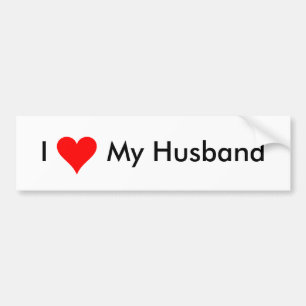 I Love My Husband - Bumper Sticker