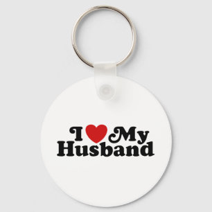 I Love My Husband Keychain