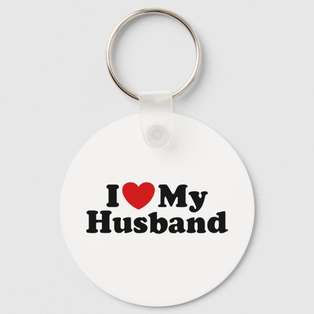 I Love My Husband Keychain (Front)