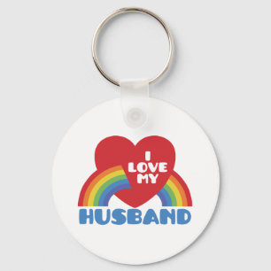 I Love My Husband Keychain
