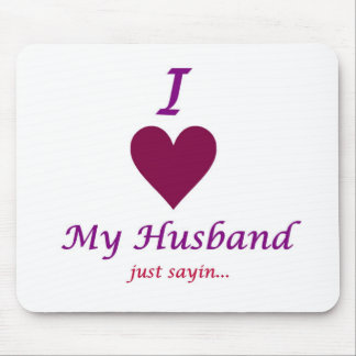 i love my husband mouse pad