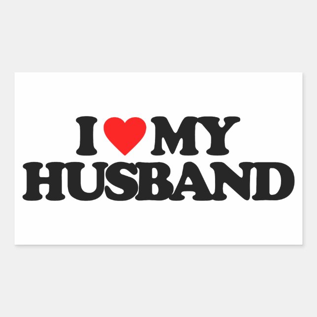 I LOVE MY HUSBAND STICKER (Front)