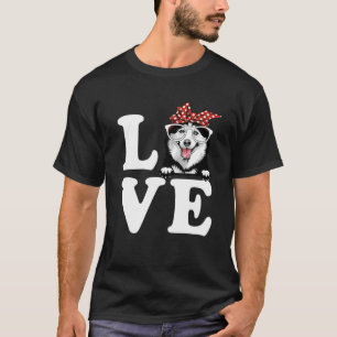 I Love My Husky Bandana Sunglasses Dog Lovers T-Shirt