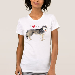 I Love my Husky T-Shirt