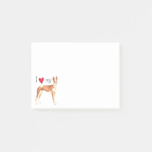 I Love my Ibizan Hound Post-it Notes