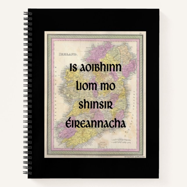 I Love My Irish Ancestors | Hard Cover Notebook  (Front)