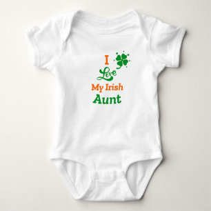 i Love My Irish Aunt St. Patrick's Day Baby Bodysuit