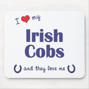 I Love My Irish Cobs (Multiple Horses) Mouse Pad