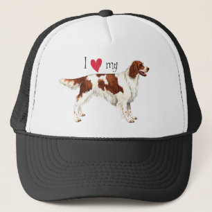 I Love my Irish Red and White Setter Trucker Hat