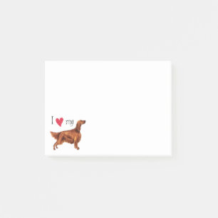 I Love my Irish Setter Post-it Notes