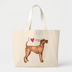 I Love my Irish Terrier Large Tote Bag