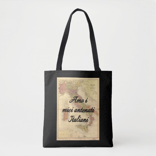 I Love My Italian Ancestors | Custom Tote Bag (Front)