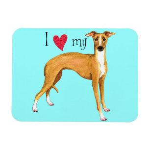 I Love my Italian Greyhound Magnet