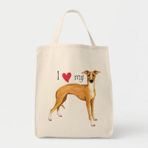I Love my Italian Greyhound Tote Bag